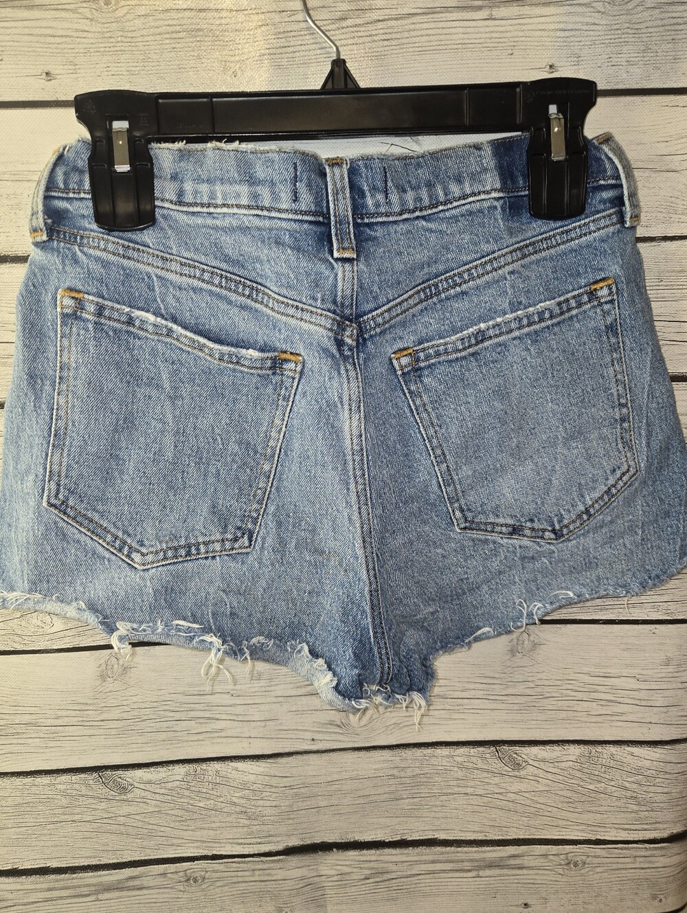 Abercrombie & Fitch The Mom Short High Rise Denim Shorts Size 27/4 - Picture 3 of 4